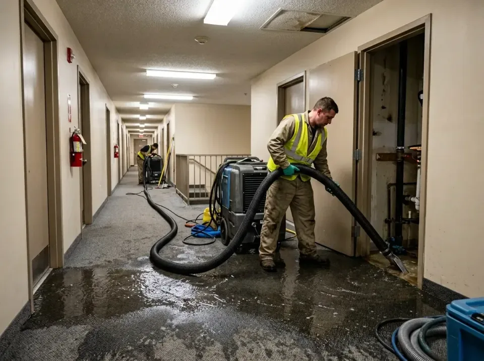 multi-unit-apartment-hallway-f-005 — frequently asked questions, Emergency Burst Pipe Water Extraction & Removal in Cape Cor…